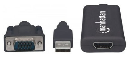 Convertidor VGA+Audio a HDMI MANHATTAN 152426