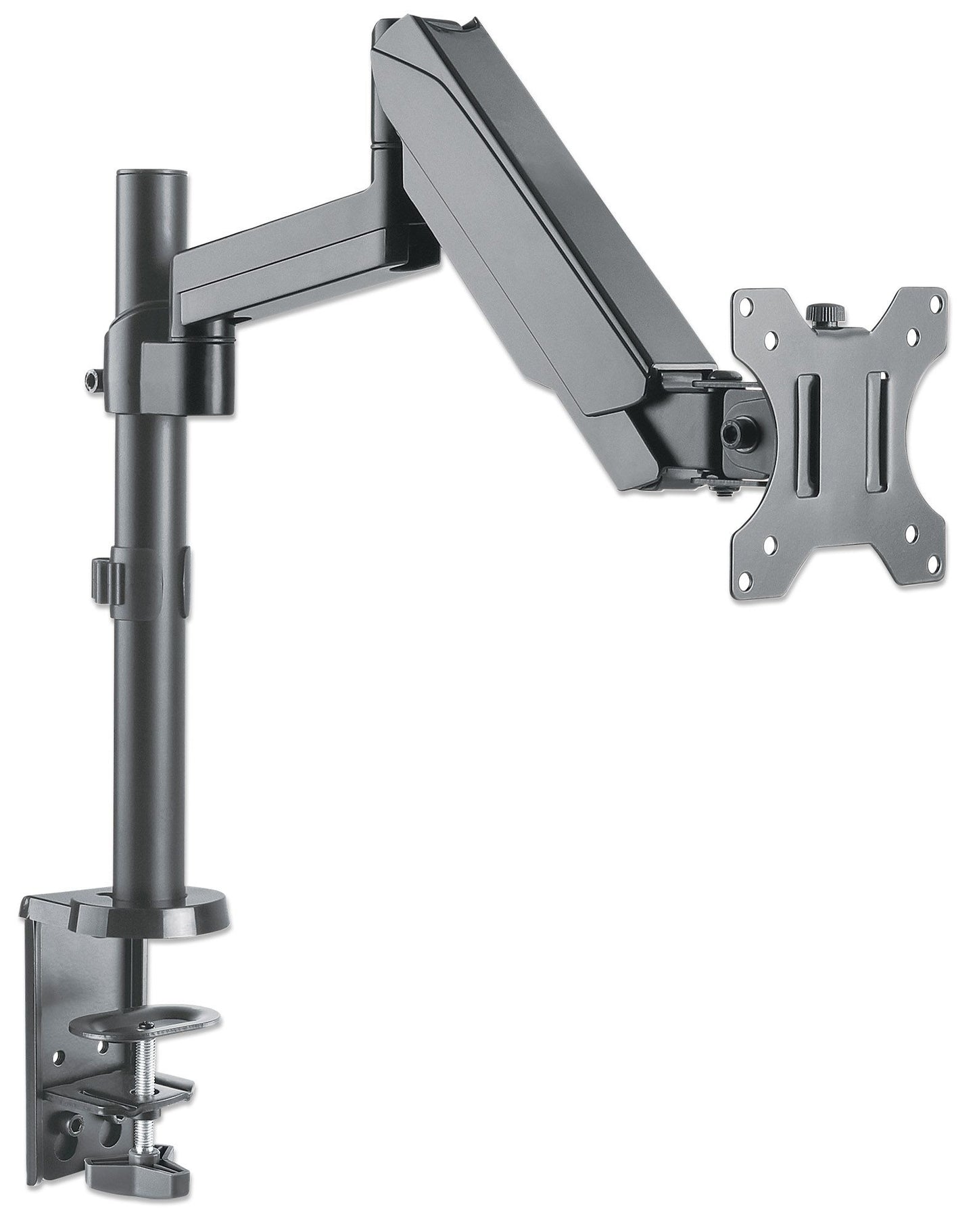 Soporte universal de pared para monitor MANHATTAN con pistón a gas,Soporta un monitor de 17