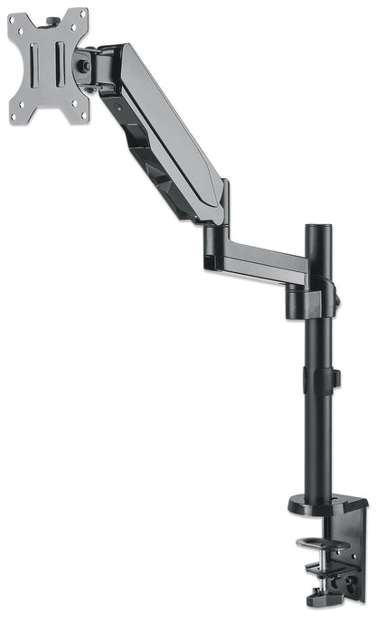 Soporte universal de pared para monitor MANHATTAN con pistón a gas,Soporta un monitor de 17