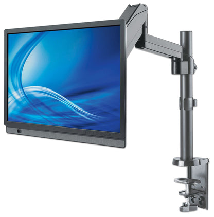 Soporte universal de pared para monitor MANHATTAN con pistón a gas,Soporta un monitor de 17