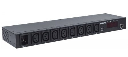Barra Multicontactos INTELLINET 8 salidas para montaje en rack de 19