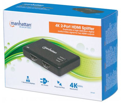 Video Splitter HDMI MANHATTAN De 2 puertos