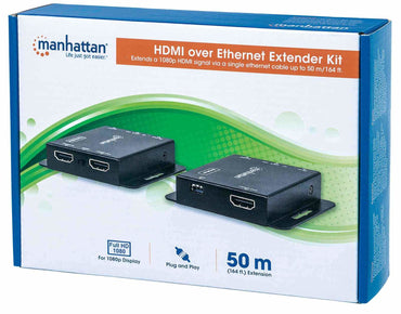 Kit extensor de HDMI sobre Ethernet MANHATTAN 207584
