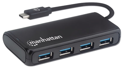 Conector Múltiple de 4 Puertos para USB MANHATTAN 164924
