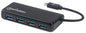 Conector Múltiple de 4 Puertos para USB MANHATTAN 164924