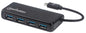 Conector Múltiple de 4 Puertos para USB MANHATTAN 164924
