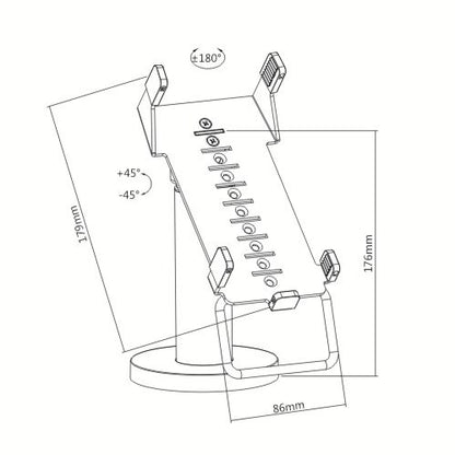 Soporte para Terminal de Punto de Venta  MANHATTAN VeriFone VX 520