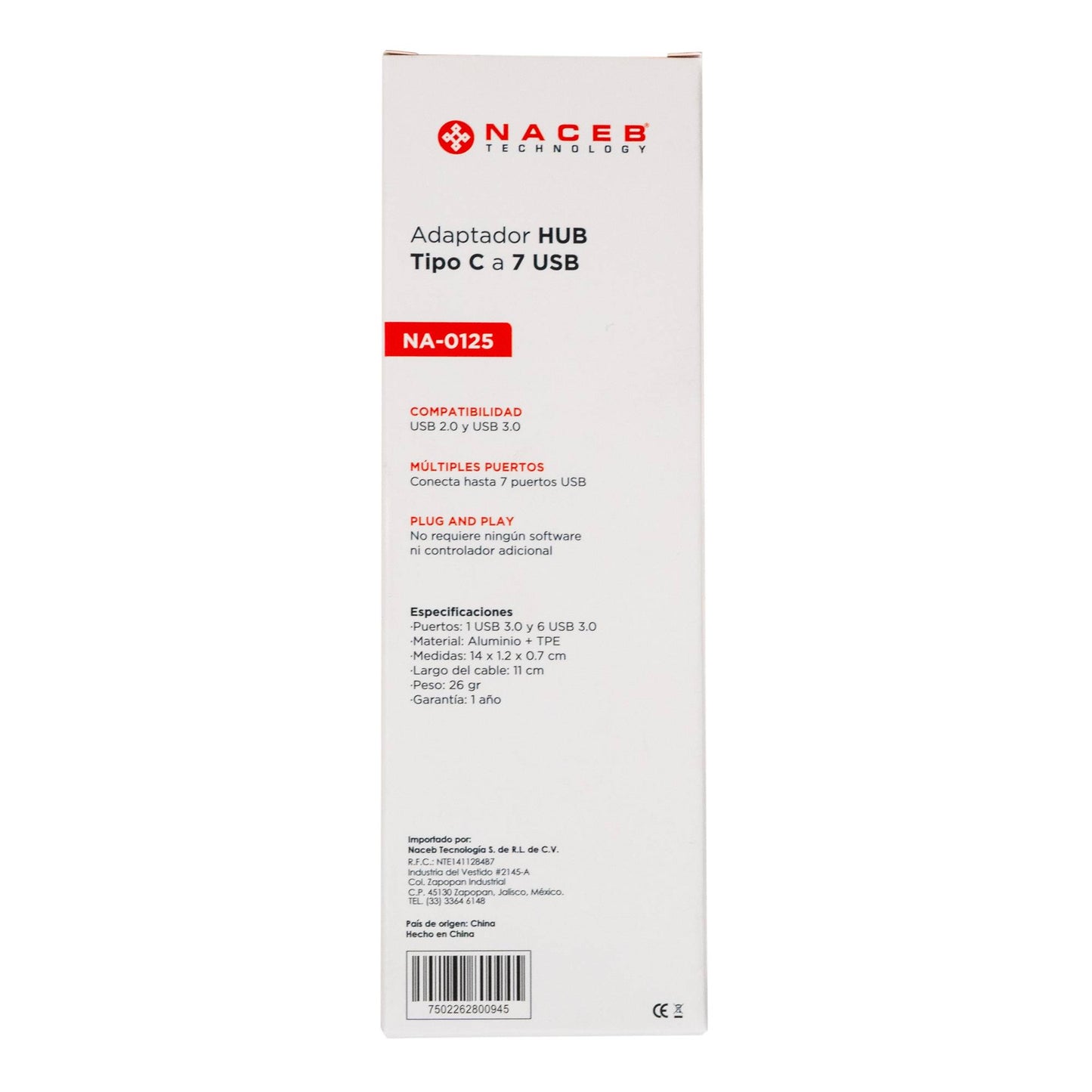 Concentradores Hub Naceb Technology NA-0125