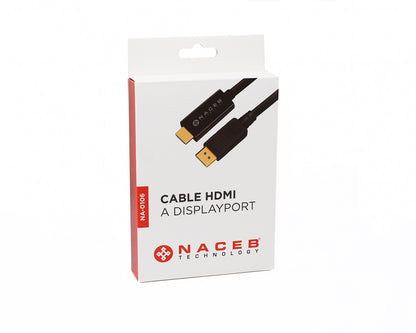 Adaptador HDMI a DisplayPort Naceb Technology NA-0106