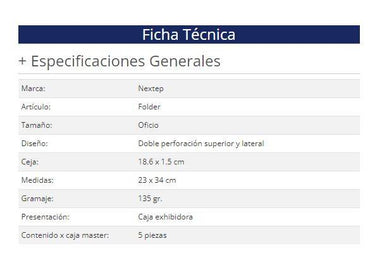Papeleria Nextep NE-011