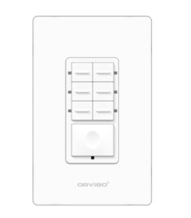 Botonera de 7 Escenas Inteligente ZIGBEE  Orvibo T10S7ZW-1UO