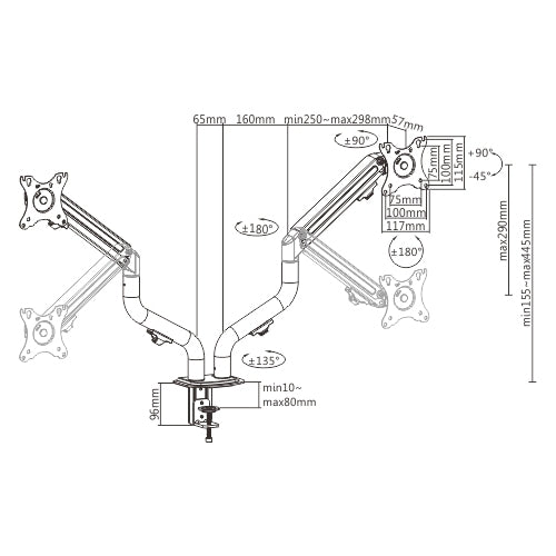 Soporte OVALTECH OVM-D1732