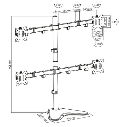 Soporte OVALTECH OVME-Q1332