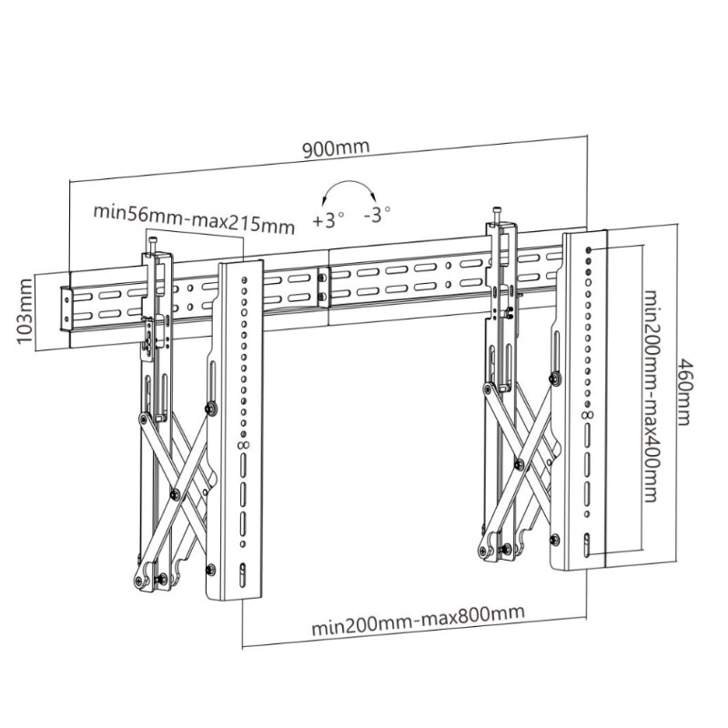 Soporte para Videowall OVALTECH OVW-3770