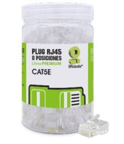 Plugs de Red RJ45 CAT5E Bote 100 Pzs  BROBOTIX 263786