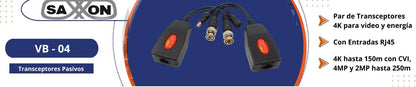 Transceptores SAXXON  RJ-45 VB-04