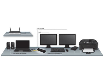 Replicador de Puertos StarTech.com USB3SDOCKHDV