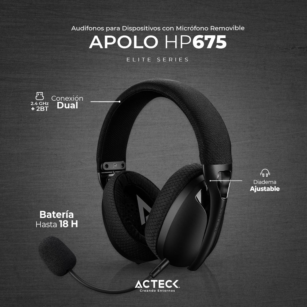 Audifonos con microfono ACTECK HP675