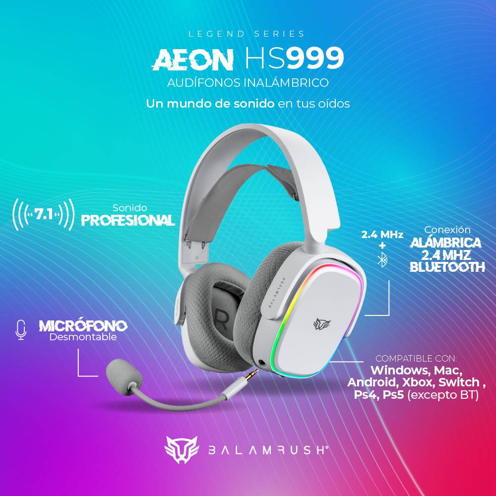 Audífonos Balam Rush HS999