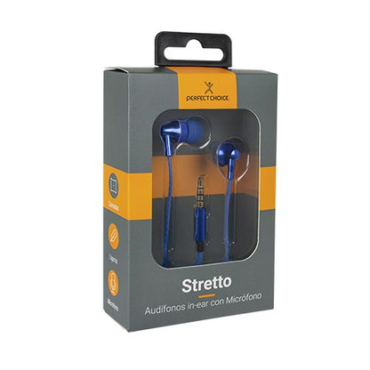 AUDIFONOS IN EAR CON MICROFONO PERFECT CHOICE STRETTO