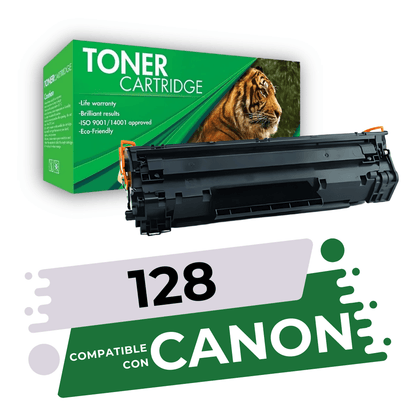 Tóner 128 Compatible con Canon