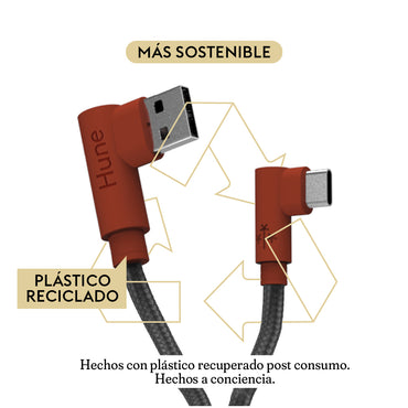 Cable Braided USB - Type C Hune Hiedra