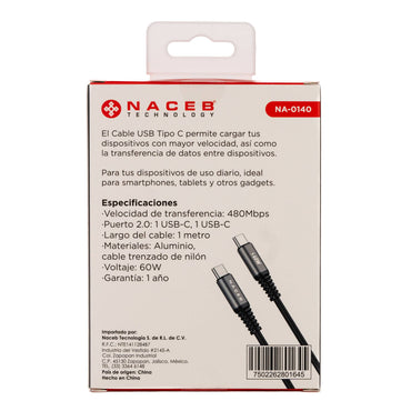 Cables USB Naceb Technology NA-0140