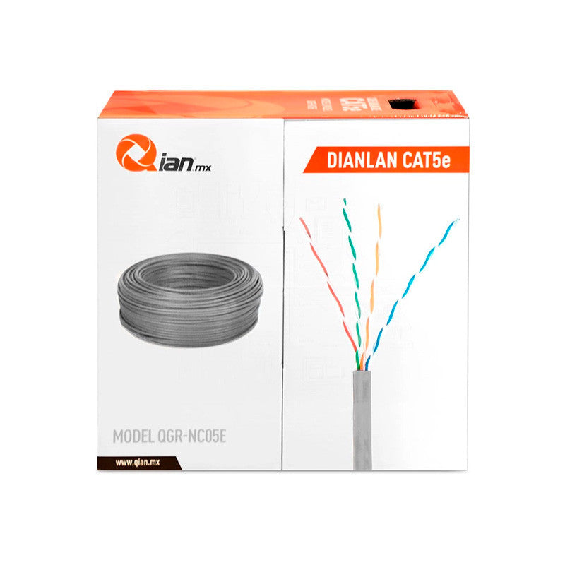 Bobina de Cable UTP 24AWG Qian QHR-CAT5E