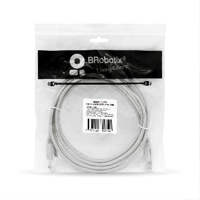 CABLE DE PATCH RED CAT6 UTP GRIS 1.0 M BROBOTIX 308194