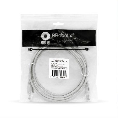 CABLE DE PATCH RED, CAT6 UTP, GRIS, 2.0 M BROBOTIX 308200
