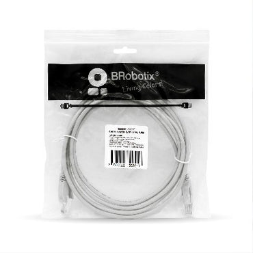 CABLE DE PATCH RED, CAT6 UTP, GRIS, 3.0 M BROBOTIX 308217