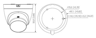 Cámara domo análoga Dahua Technology DH-HAC-HDW1200CLQN-IL-A