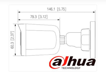 Cámara Bala Análoga Dahua Technology DH-HAC-B1A51N-U-0280B