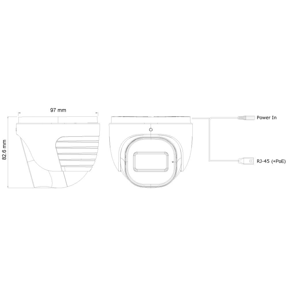 Cámara Domo PROVISION-ISR DI-320IPSN-28-V4