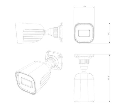 Cámara Bala IP PROVISION-ISR I2-320IPSN-28-V4