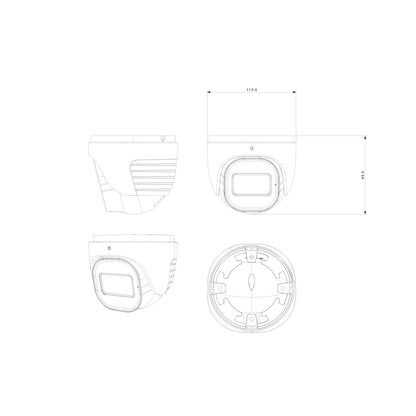 Cámara domo IP PROVISION-ISR DH-340IPSN-MVF