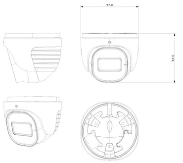 Cámara Domo IP PROVISION-ISR DH-320IPSN-28