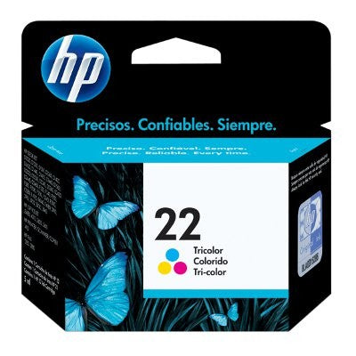 Tinta HP 22 - C9352AL, Cian, magenta, amarillo