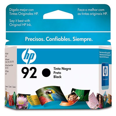 Tinta HP 92 - C9362WL, Negro