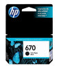 Tinta HP 670 - CZ113AL, Negro