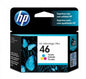 Tinta HP 46 - CZ638AL, Cian, magenta, amarillo