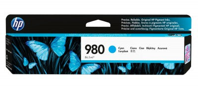 Tinta HP 980 - D8J07A Cian
