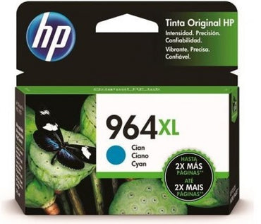 Tinta HP 964XL - 3JA54AL, Cian - Alto Rendimiento