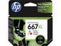 Tinta HP 667XL - 3YM80AL, Cian, Magenta, Amarillo - Alto rendimiento