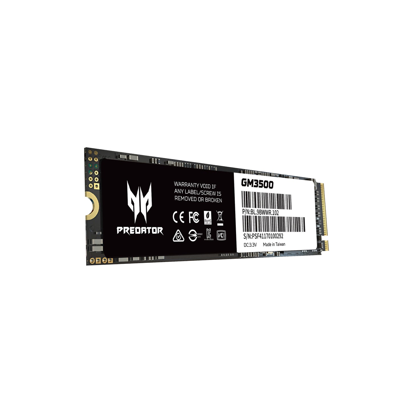 Unidad de Estado Solido NVMe Predator ACER GM3500