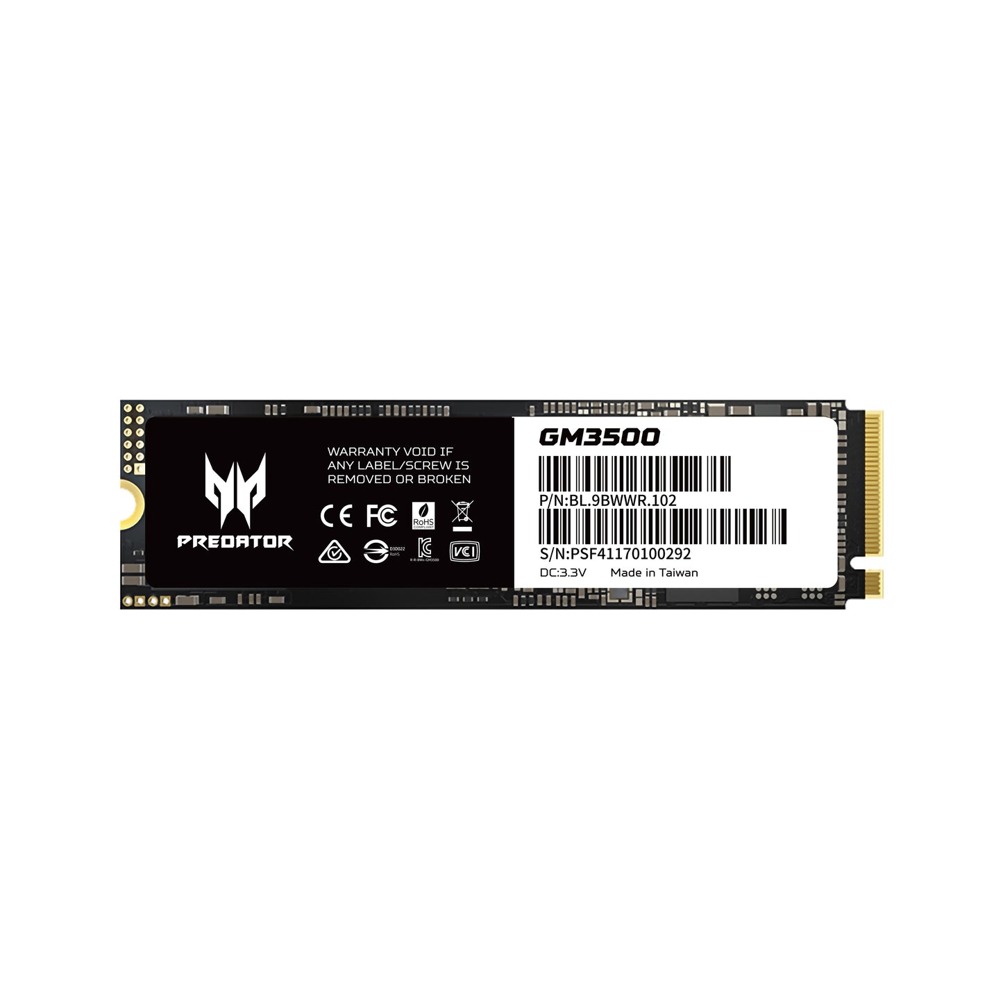 Unidad de Estado Solido NVMe Predator ACER GM3500