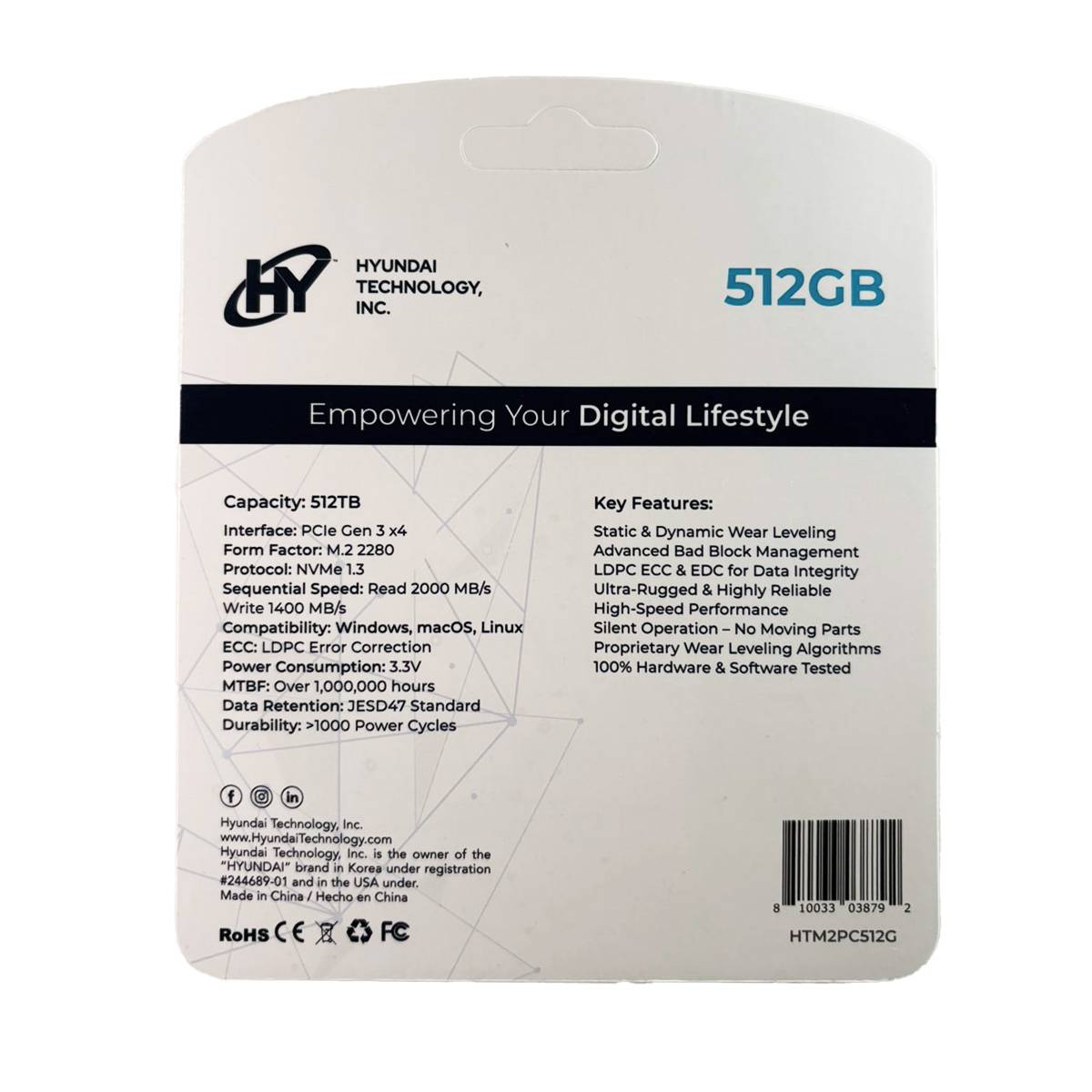 SSD HYUNDAI HTM2PC512G