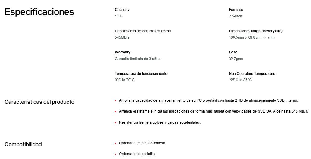 SSD SANDISK WDS100T5G0A