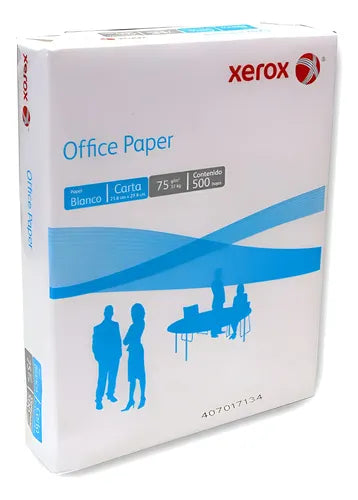 Papel Cortado Xerox Premium Azul Carta 97% Blancura 75Grs Caja C/5000 hojas