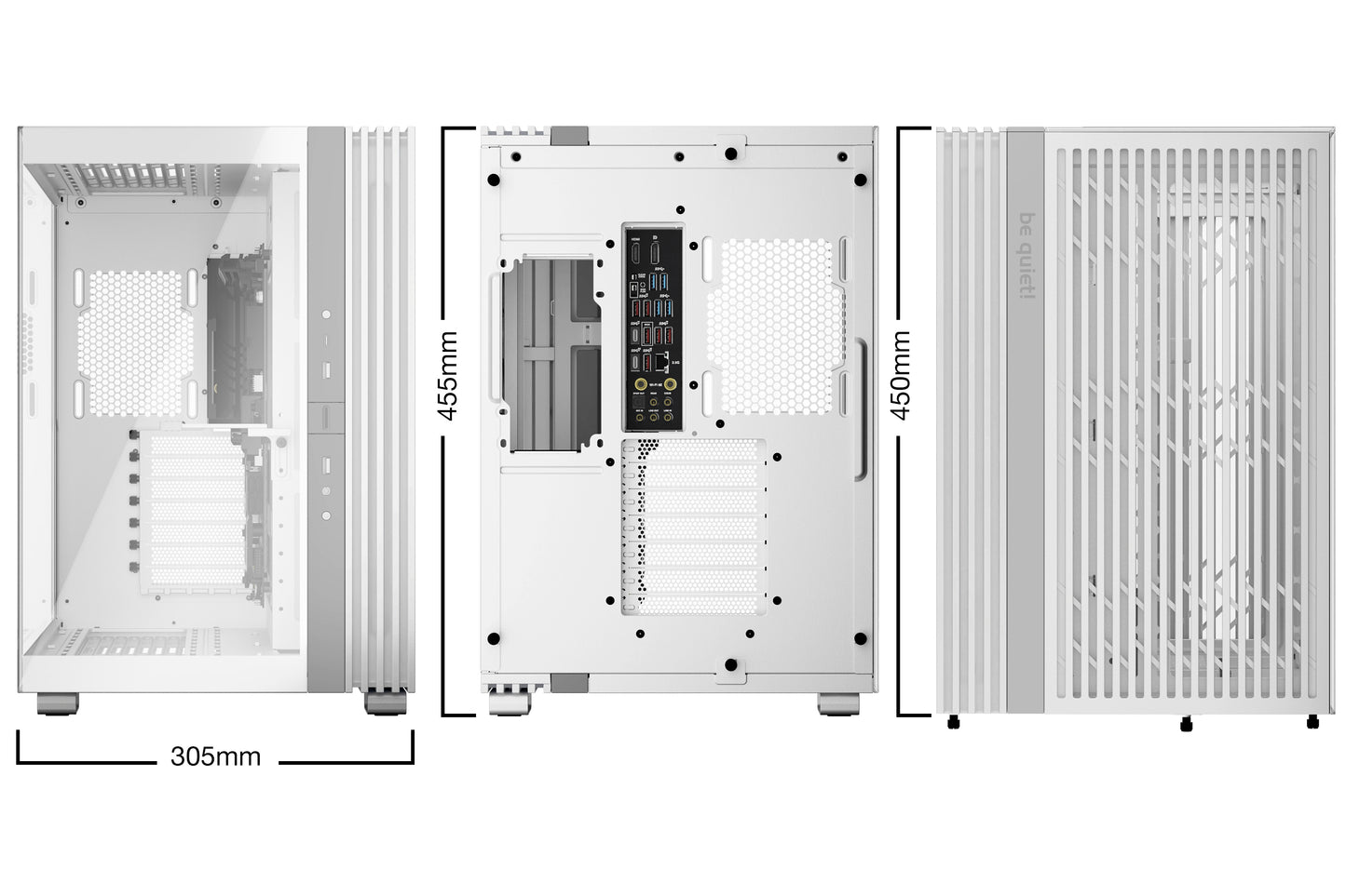 Gabinetes Gaming Be Quiet GABINETE LIGHT BASE 600 DX WHITE